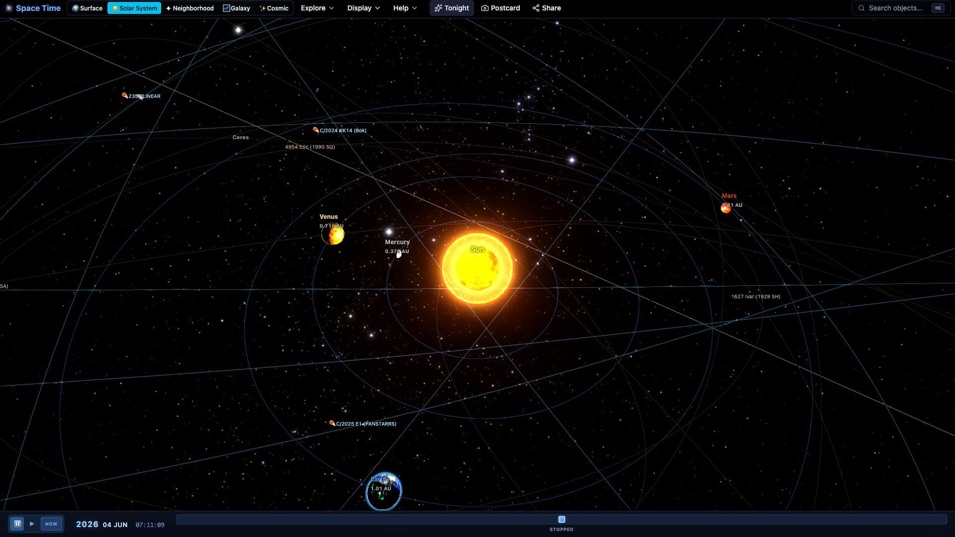Real-Time Solar System